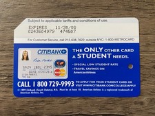1999 NYC Metrocard Citibank