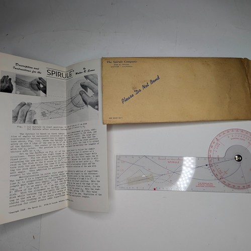 1959 spirule slide - 1959, rule