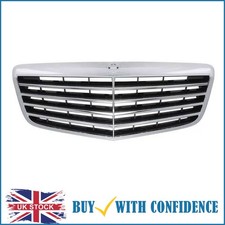 Griglia centrale principale anteriore Mercedes Classe E W211 Berlina cromata argento 2005-2008