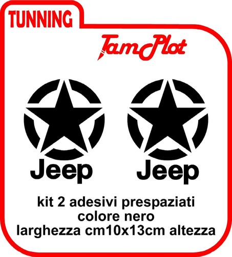 Adesivo jeep renegade stella - adesivo,