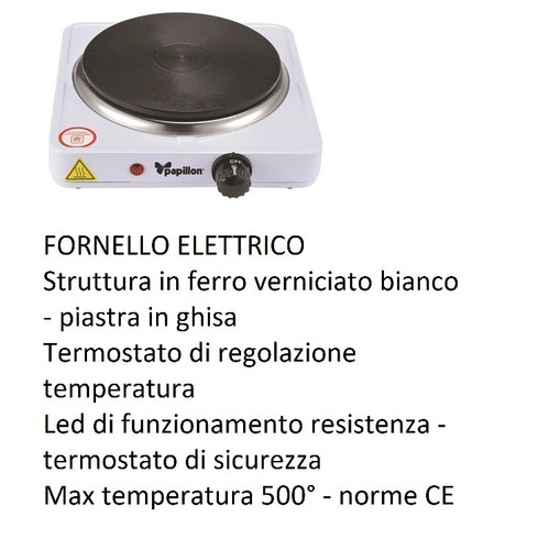Fornello elettrico 1500 - fornello, w