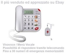 Telefono Brondi per Anziani SOS Salvavita Teleallarme Telesoccorso Vivavoce