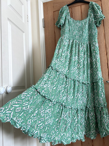 Abito lungo midi monsoon - abito, verde
