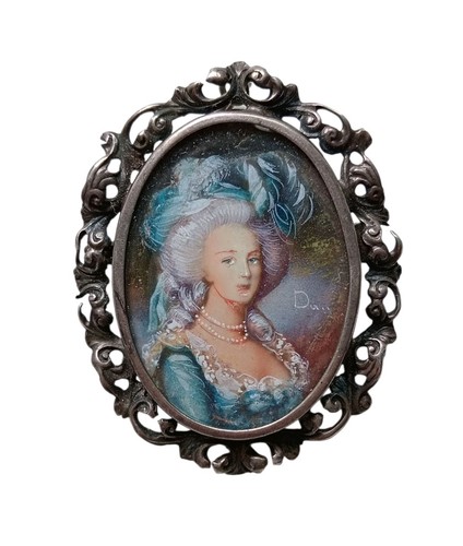 Antica spilla miniatura - antica,