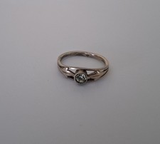 Anello vintage in argento 875 URSS misura P dipinto leggero 