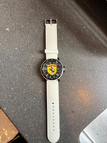 Ferrari logo white - ferrari,