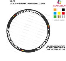 ADESIVI Stickers RUOTE CARBONIO BICI COSMIC MAVIC CARBON 40