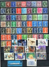 Gran Bretagna Inghilterra Regno unito 70 francobolli Regina Elisabetta II -USATO