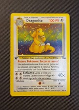 Pokemon Dragonite 4/62 Ita -Fossil Rara Holo Prima Edizione Vintage