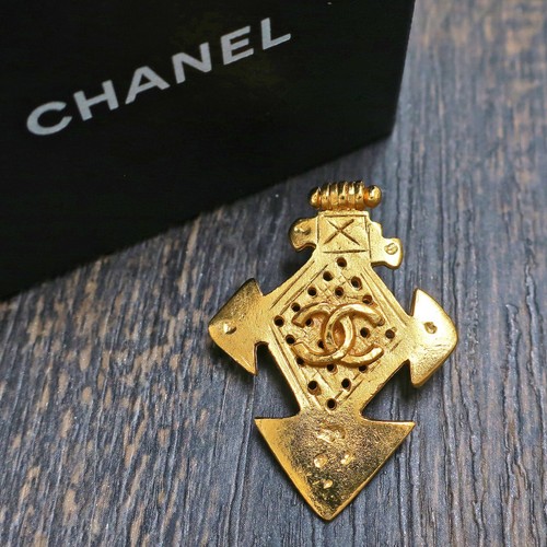 Spilla vintage chanel placcata - vintage,