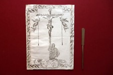 Incisione Sassuolo Ritratto del Crocifisso il Tronco Chiesa S. Francesco '700