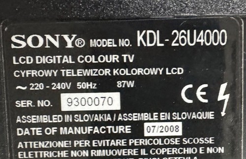 Complete breakdown sony - of,