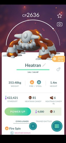 Heatran garantito fortunato - garantito,