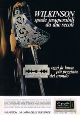 Pubblicità 1968_Fronte/Retro - Lamette WILKINSON Spade Insuperabili da 2 secoli