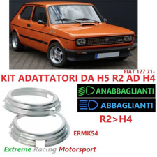 FIAT 127 71- COPPIA ADATTATORI IN ALLUMINIO PER TRASFORMAZIONE H5 R2-H4 ERMK54