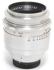 Meyer-Optik Primotar 3,5/80 mm rosso V per attacco Exakta