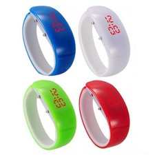 Orologio led plastica colorato