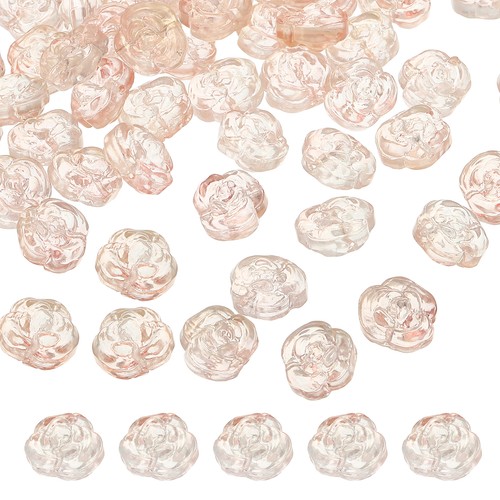 100 perline forma rosa - 100,