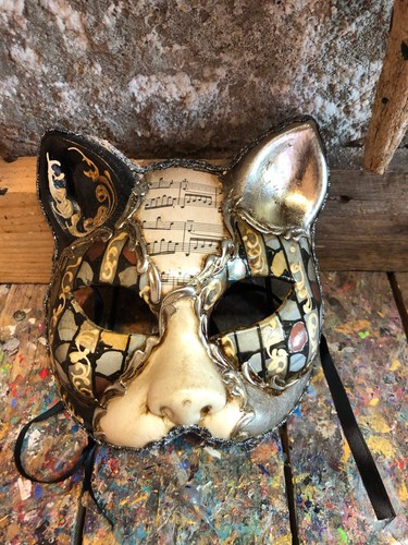 Maschera carnevale gatto - maschera,