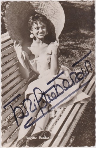 Brigitte bardot autografo - brigitte,