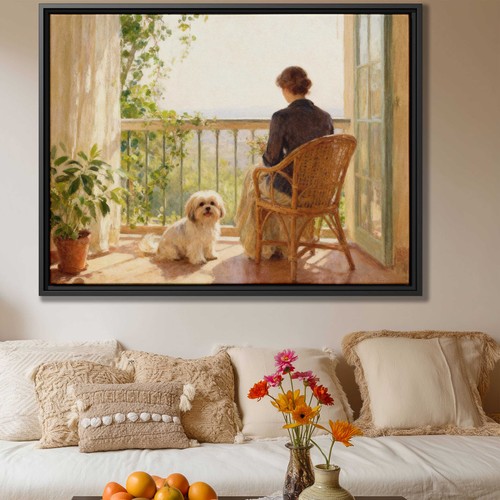 Quadro olio lhasa - quadro, stampa