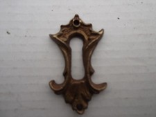 ANTICA BOCCHETTA CHIAVE BRONZO '700 XCREDENZA ARMADIO LIBRERIA SCRIVANIA RIBALTA