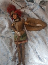 CM 40 - ANTICO PUPO BURATTINO MARIONETTA GUERRIERO PUPO SICILIANO