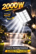 LAMPIONE LED SOLARE 2000W CON