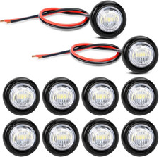10Pezzi 12V Rotonda Luce LED