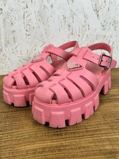 Zoccoli sandali Prada Monolith Extralight rosa taglia 36