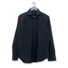 Camicia Valentino nera tinta unita - Taglia 40 uomo