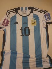 Maglia Messi Adidas Argentina Campione Del Mondo 2022 Taglia L, Autografo + COA