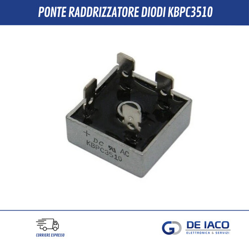 Kbpc3510 ponte diodi 35a - diodi,