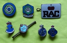 7x  RAC enamel lapel badge pin