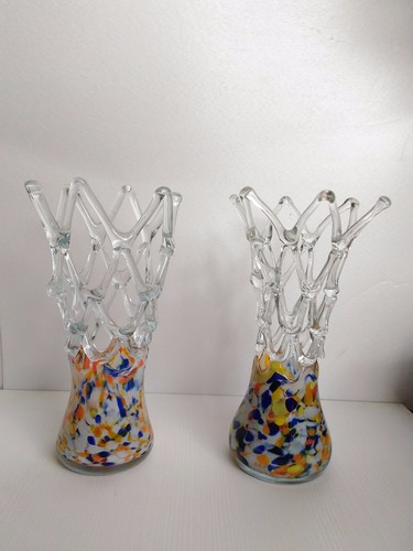 Coppia vasi vetro - vasi, murano
