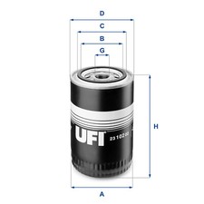 23.102.02 UFI Filtro olio per