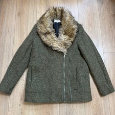 Cappotto giacca zip verde Zara