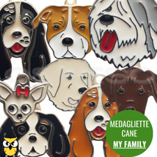 MY FAMILY MEDAGLIETTA PER CANE RAZZE A SCELTA SENZA INCISIONE