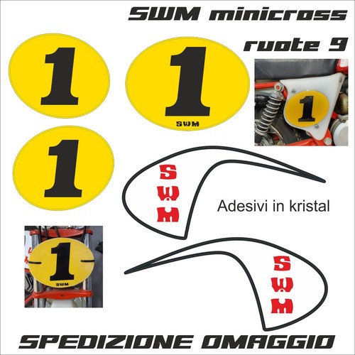 Adesivi swm minicross ruote - 50,