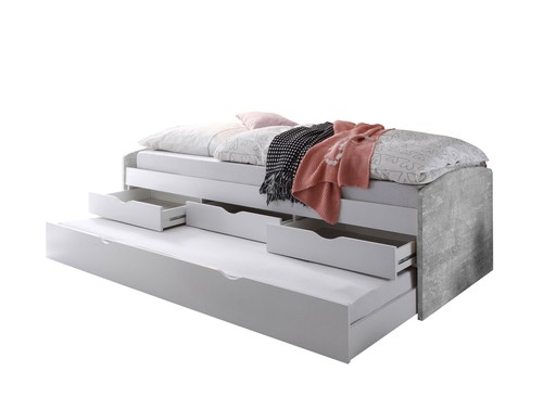 Letto singolo con letto