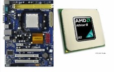scheda madre mainboard Asrock N68-S socket AM2 AM2+ AM3 DDR2 + cpu AMD Athlon II