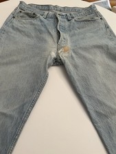 VINTAGE AUTENTICO Levi's 501z w34 l34 fine anni '70 inizio '80