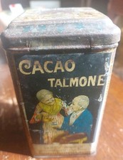 SCATOLA DI LATTA TIN BOX BOITE ANCIENNE CACAO TALMONE CIOCCOLATO AL LATTE TORINO