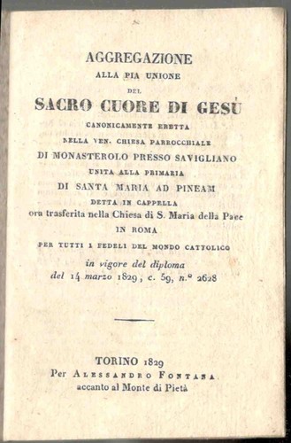 1829 monasterolo sagliano - 1829,