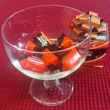 BICCHIERE COPPA ROTONDA IN VETRO DA DESSERT GELATI MACEDONIA PORTA CIOCCOLATINI