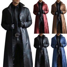 Cappotto Lungo In Pelle Da