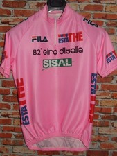 ROSA 82° GIRO FILA MAGLIA BICI CICLISMO SHIRT MAILLOT CYCLISM tg. L
