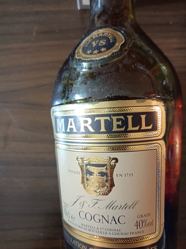 Bottiglia martell fine cognac - bottiglia,