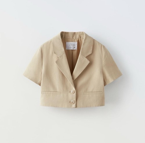 Blazer camicia zara cropped - blazer/camicia,