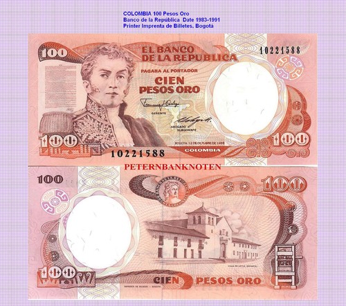 Colombia 100 pesos - colombia,